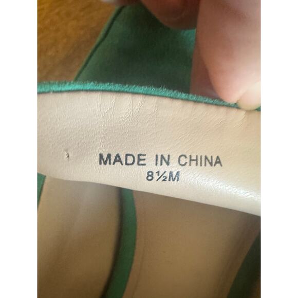 Banana Republic Green Suede Flats Women’s Size 8½ Slip-Ons - Picture 7 of 9